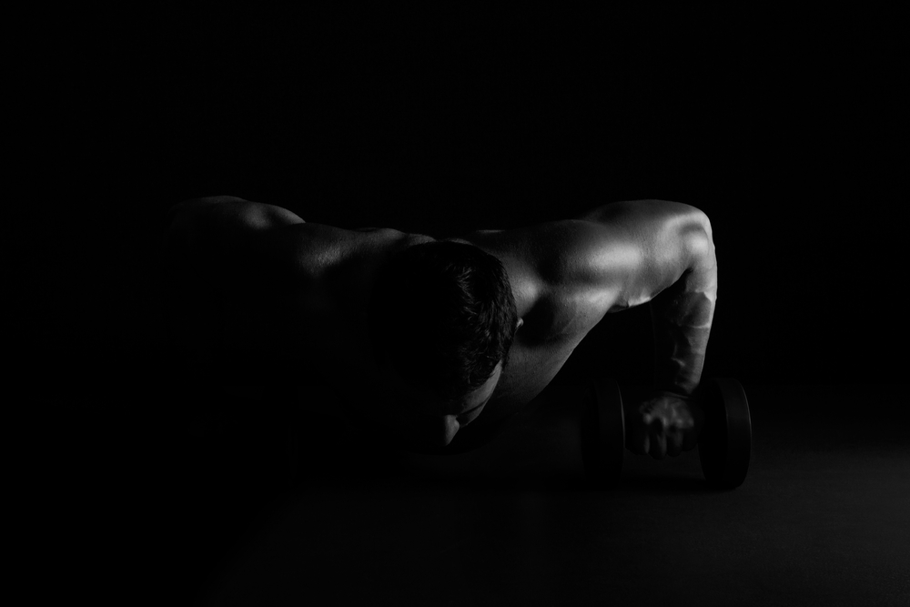 Man doing pushups