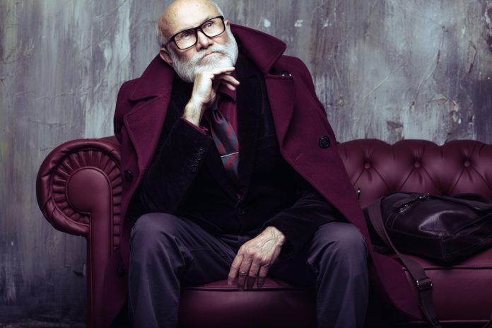 Older man on couch