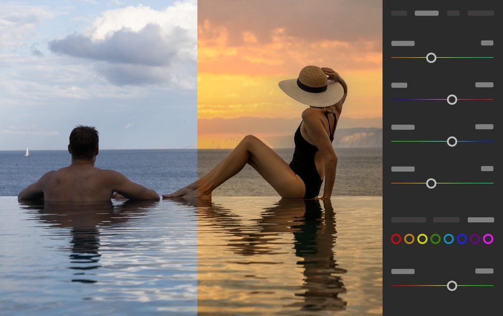post-processing before and after